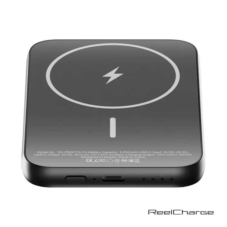 Banque d’alimentation sans fil ReelCharge ReelSafe 5000 mAh en verre et aluminium #7