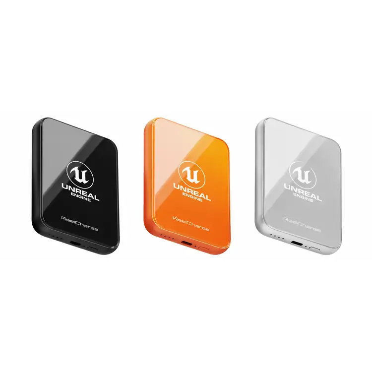 Banque d’alimentation sans fil ReelCharge ReelSafe 5000 mAh en verre et aluminium