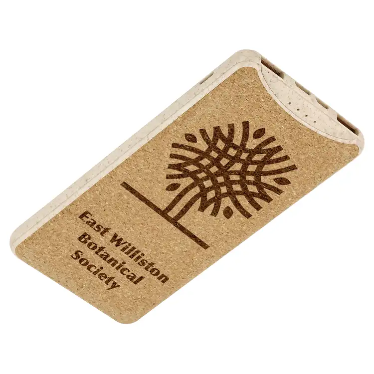 EarthTrendz Wheat Straw and Cork 8000 mAh Power Bank