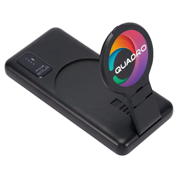 8000 mAh Wireless Power Bank with Stand #2