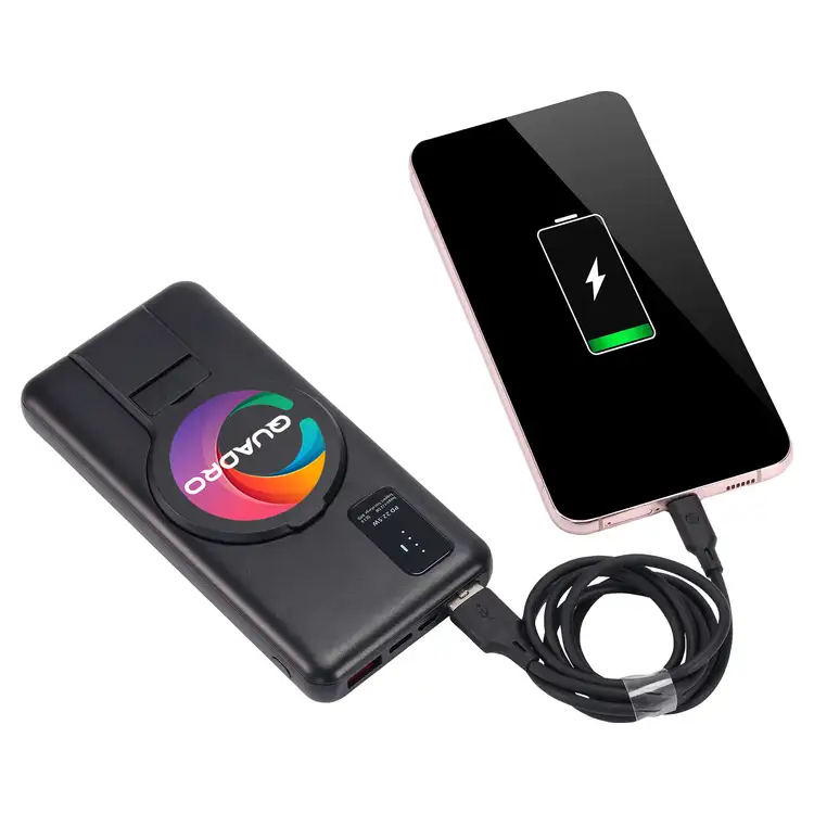 8000 mAh Wireless Power Bank with Stand #4