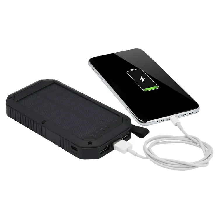 Solar 8000 mAh Power Bank with LED Light Panel #6