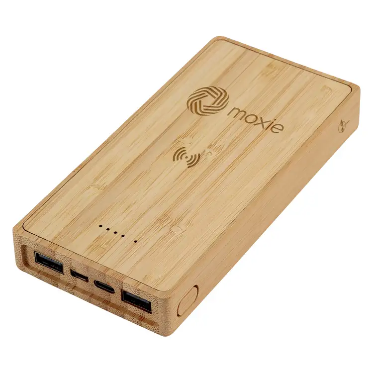 Bamboo Solar and Wireless 10000 mAh Power Bank