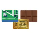 Barre de chocolat thème soccer 1 oz