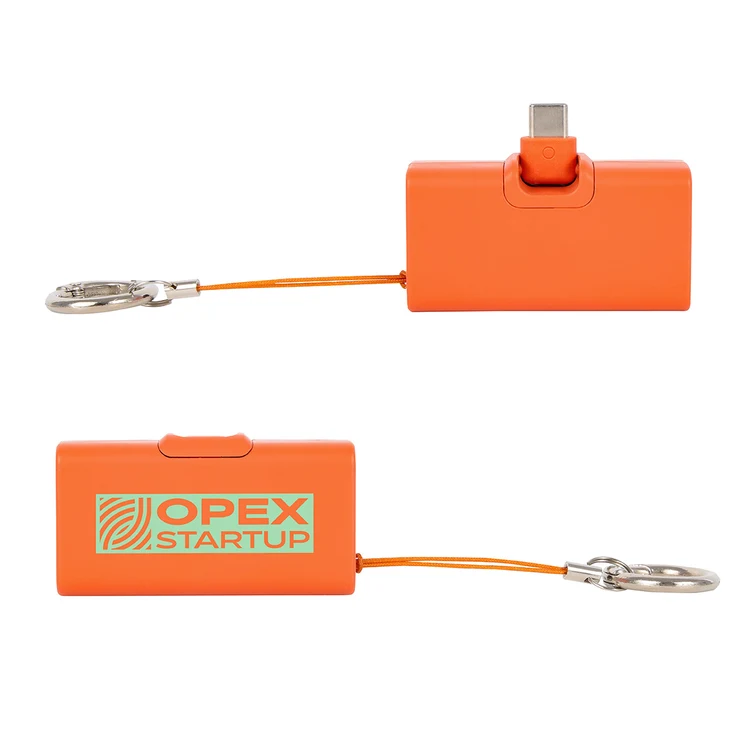 Bijou 1200mAh UL Listed Power Bank with USB-C Tip & Keyring #12