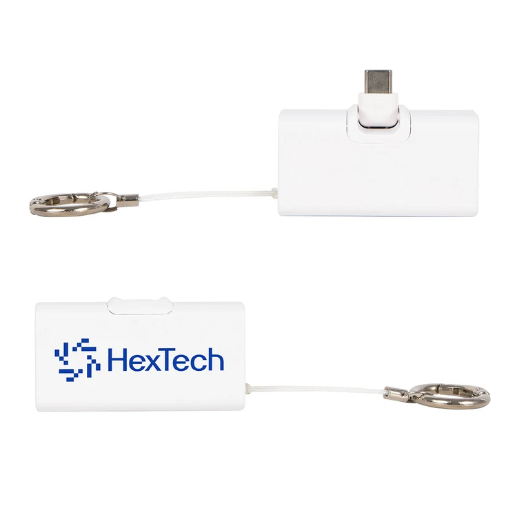 Bijou 1200mAh UL Listed Power Bank with USB-C Tip & Keyring #13