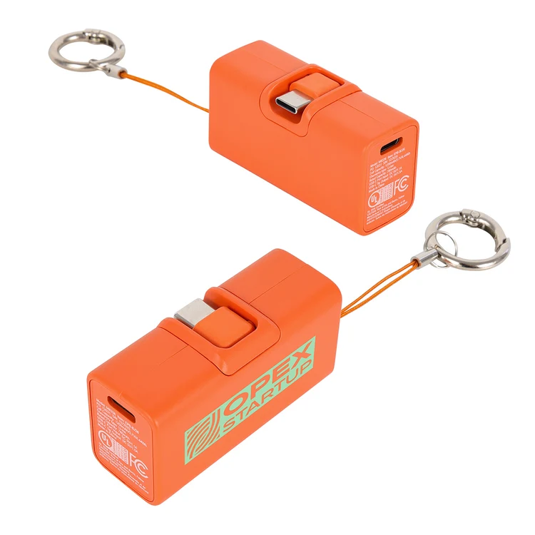 Bijou 1200mAh UL Listed Power Bank with USB-C Tip & Keyring #5