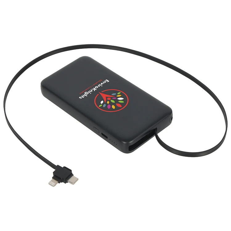 Cavalier 10000mAh 20W PD UL Listed Power Bank with Retractable Charging Cable #3