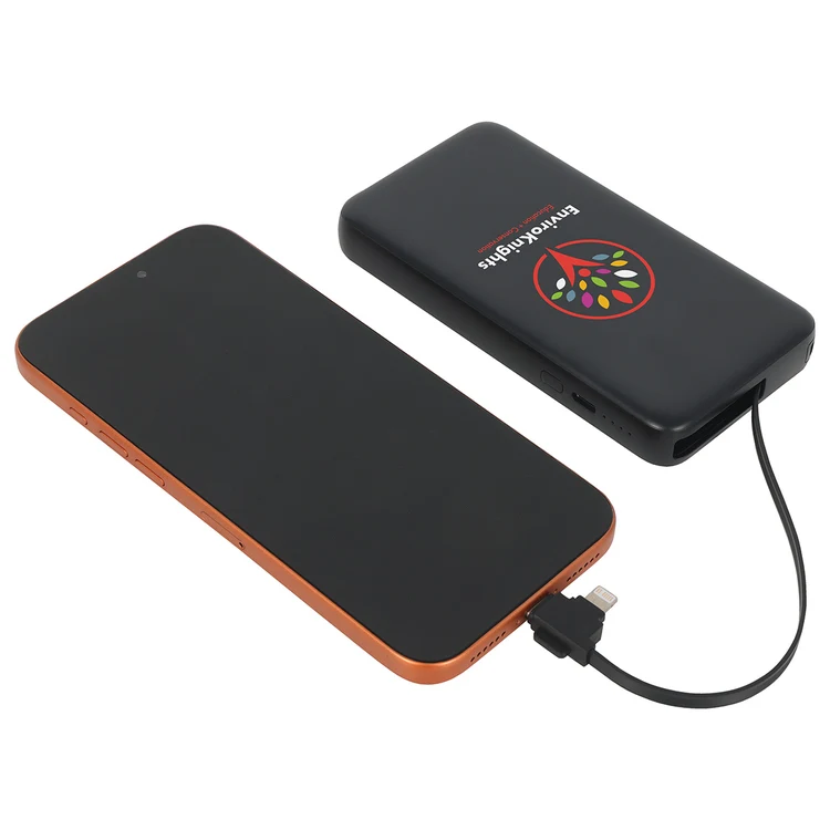 Cavalier 10000mAh 20W PD UL Listed Power Bank with Retractable Charging Cable #4