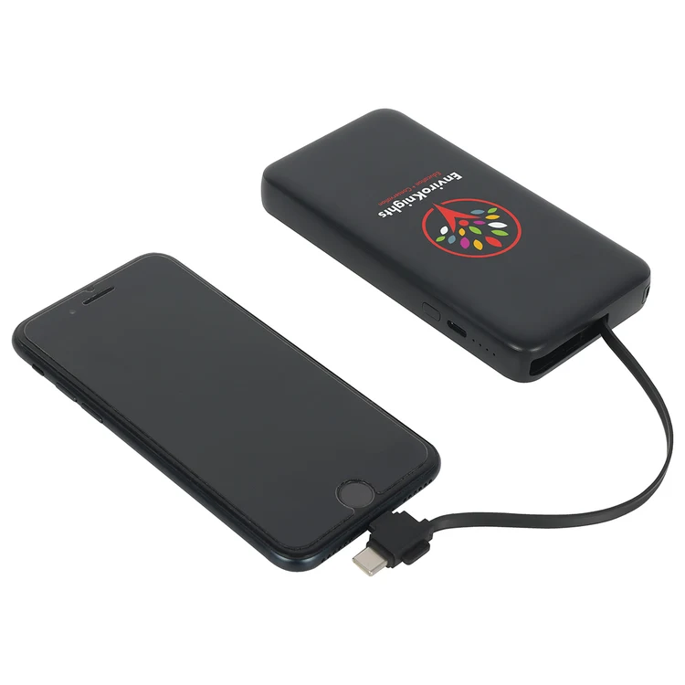 Cavalier 10000mAh 20W PD UL Listed Power Bank with Retractable Charging Cable #5