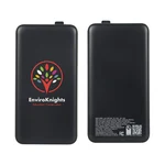 Batterie externe Cavalier 10000 mAh 20 W PD homologuée UL avec câble de recharge rétractable