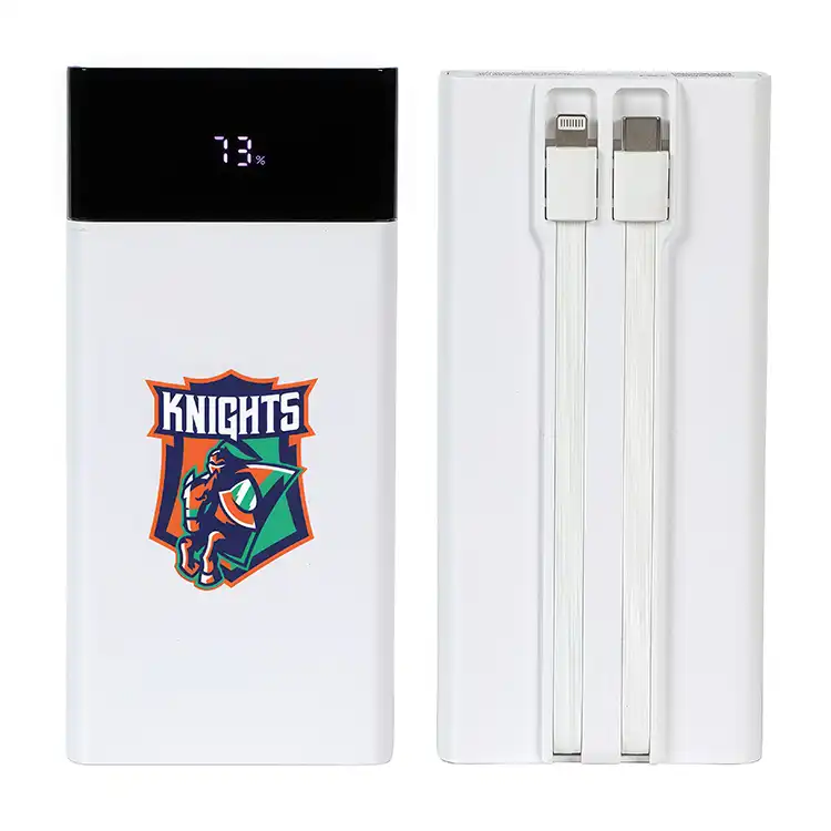 Pemberley 65W 20000mAh Power Bank for Laptops with Built-In Cables