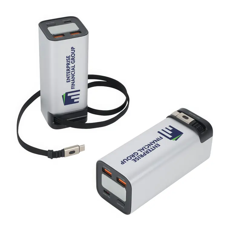 Batterie externe Ultimate 20000 mAh PD 100 W avec câble de recharge rétractable