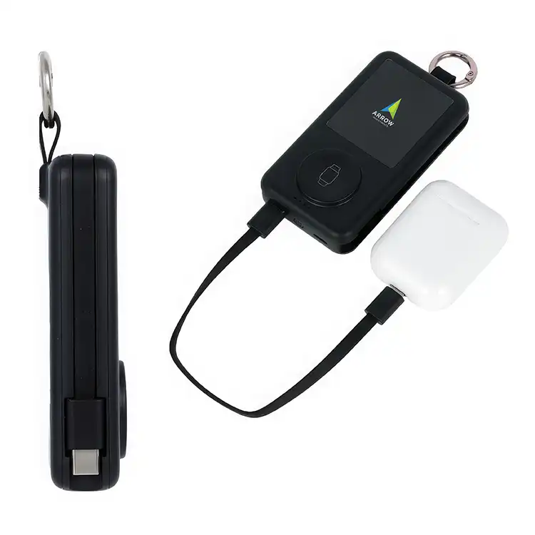 Batterie externe lumineuse Charter 6200 mAh avec chargeur de montre et porte-clés #3