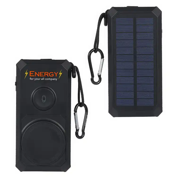 Batterie externe magnétique sans fil Array 15 000 mAh 20 W avec panneau solaire, chargeur de montre et câble rétractable