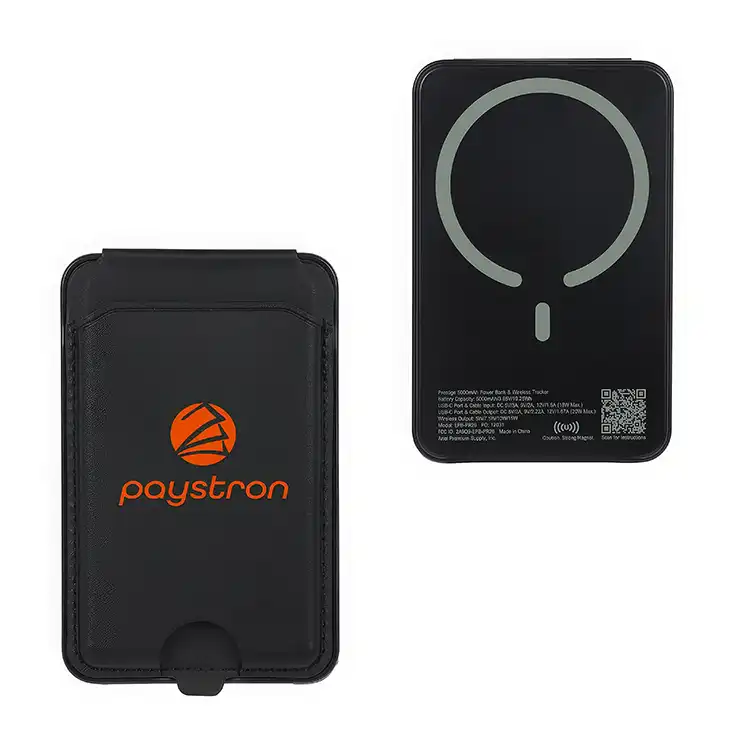Prestige 5000mAh 20W Magnetic Wireless Power Bank with Card Holder and Find My Tracker