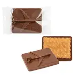 Biscuit avec avion en chocolat moulé