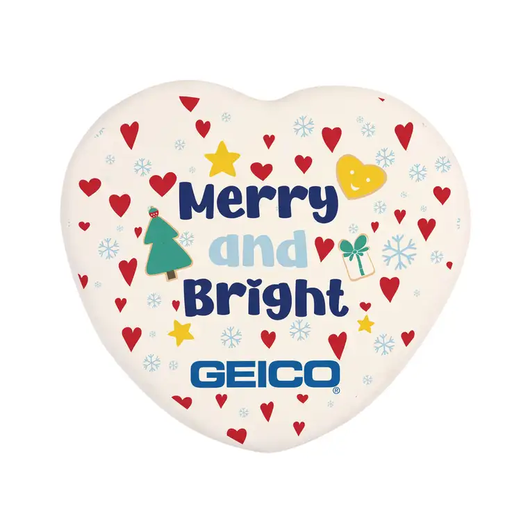 3" Iced Full Color Vanilla Cookie- Heart #4