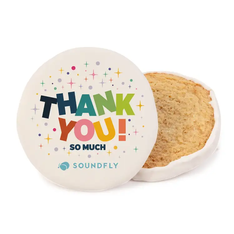 3" Iced Full Color Vanilla Cookie- Circle #6