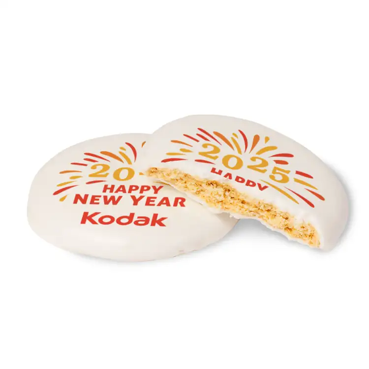 Round Iced Cookie with Edible Logo #2