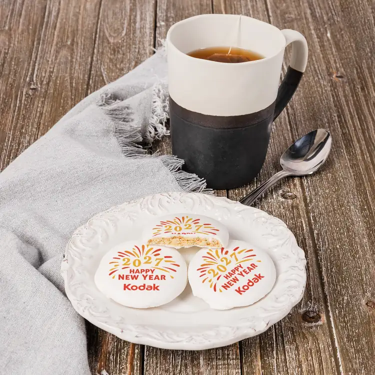 Round Iced Cookie with Edible Logo #6