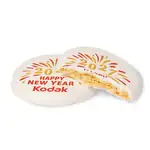 Biscuit glacé rond avec logo comestible