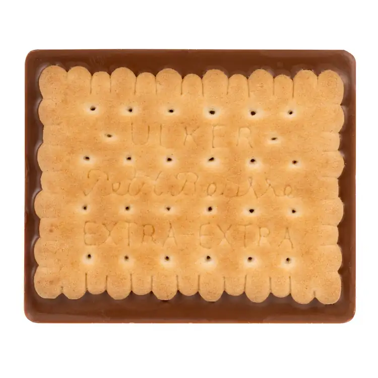 Biscuit rectangulaire au chocolat gravé #3