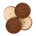 Biscuit rond au chocolat moulé