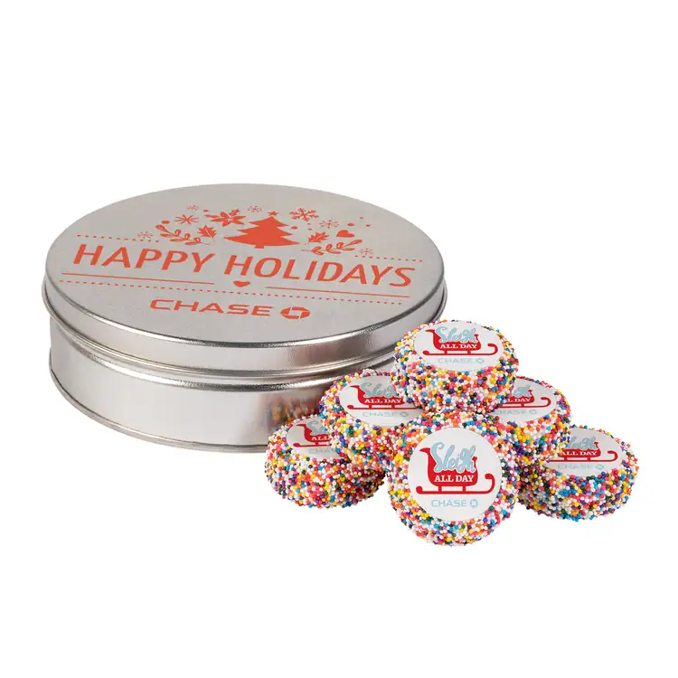 Custom Dipped Sandwich Cookies - 7 Piece Tin #5