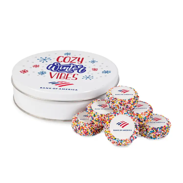 Custom Dipped Sandwich Cookies - 7 Piece Tin #6