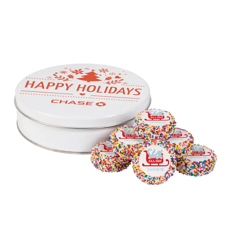 Custom Dipped Sandwich Cookies - 7 Piece Tin #7