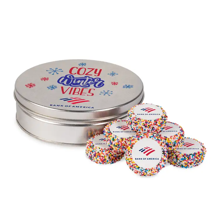 Custom Dipped Sandwich Cookies - 7 Piece Tin