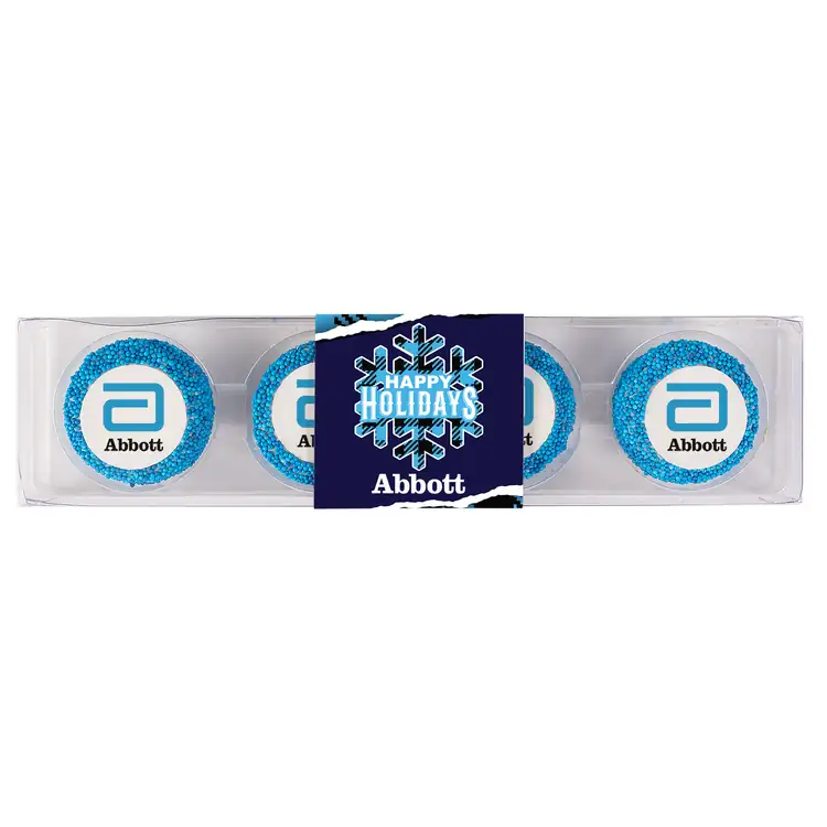 Custom Dipped Sandwich Cookies - 4 Piece Box #3