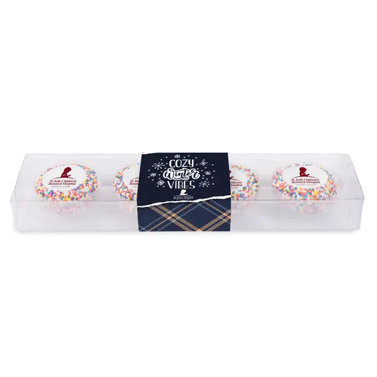 Custom Dipped Sandwich Cookies - 4 Piece Box