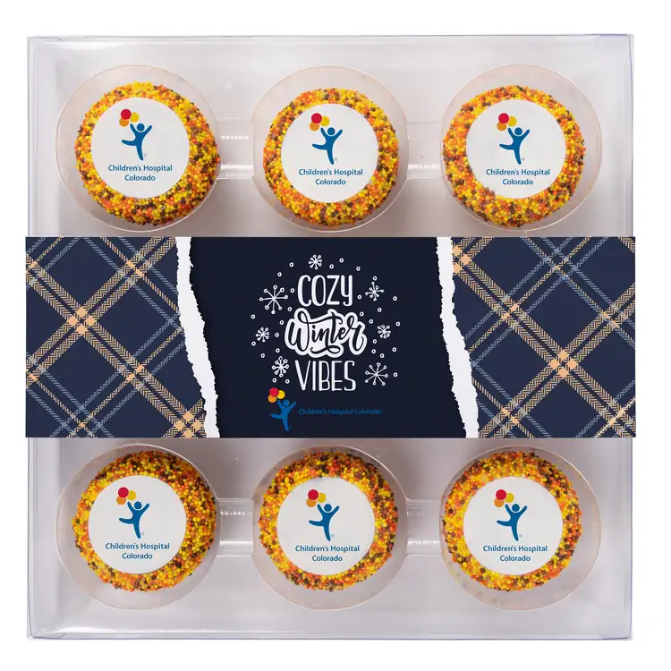 Custom Dipped Sandwich Cookies - 9 Piece Box