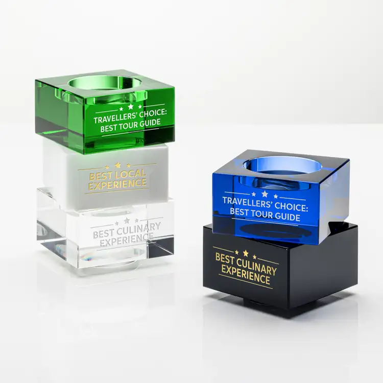 Tofino Optical Crystal Stacker - Engraving and Printing