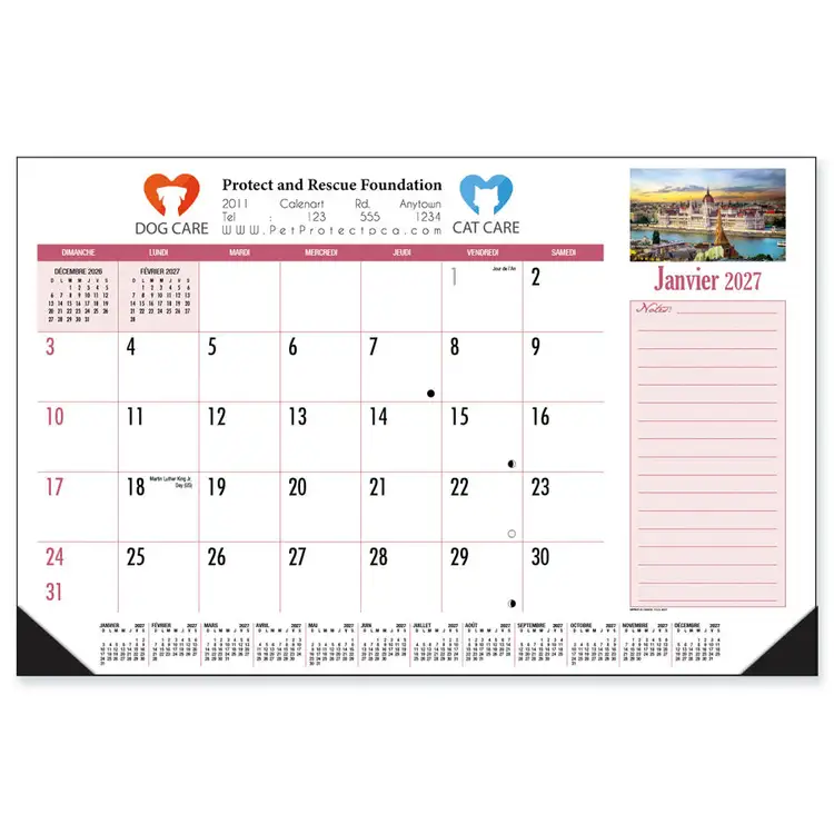 Bloc-calendrier de bureau et de comptoir 2027 #2