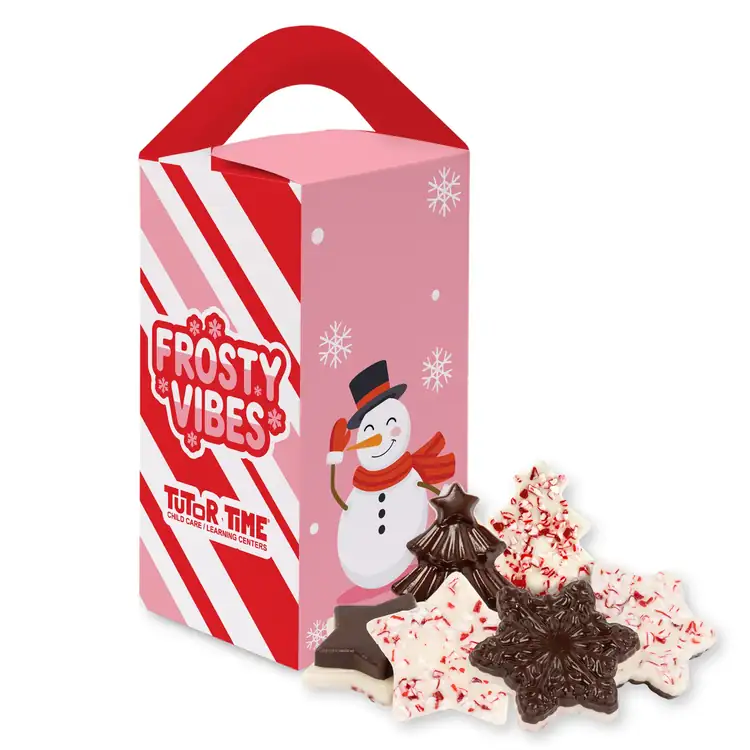 Tote Box with Peppermint Bark Shapes #8