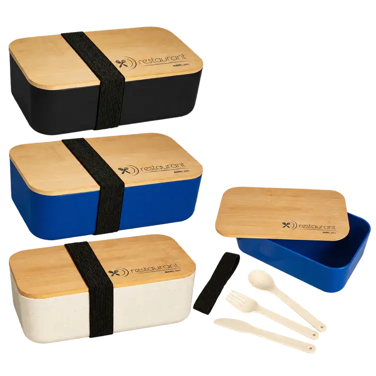 Indulgent Bamboo-Lid Lunch Box