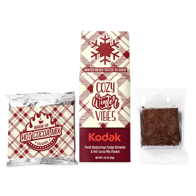 Fresh Beginnings Fudge Brownie and Hot Cocoa in Gable Box #2