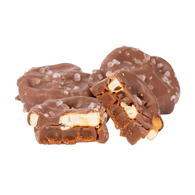 PCR Hemp Paper Gable Box with Sea Salt Caramel Pretzels #3