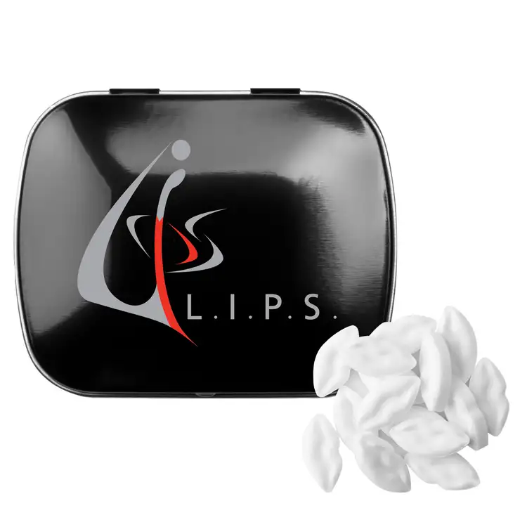 Domed Tin with Lip Shaped Mints #4