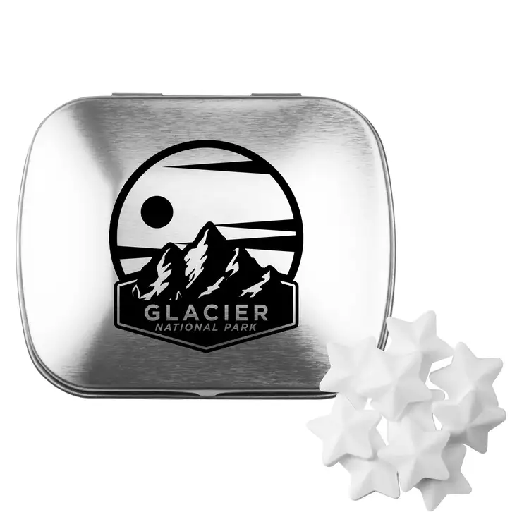 Domed Tin with Star Shaped Mints #4