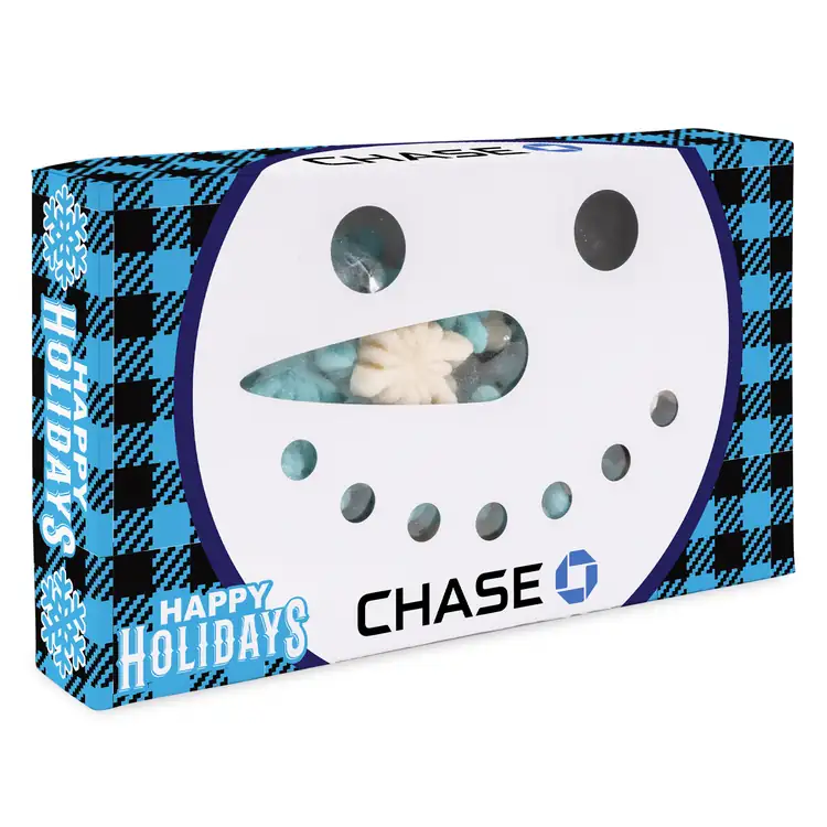 Snowman Die Cut Box with Gummy Glitter Snowflakes #3