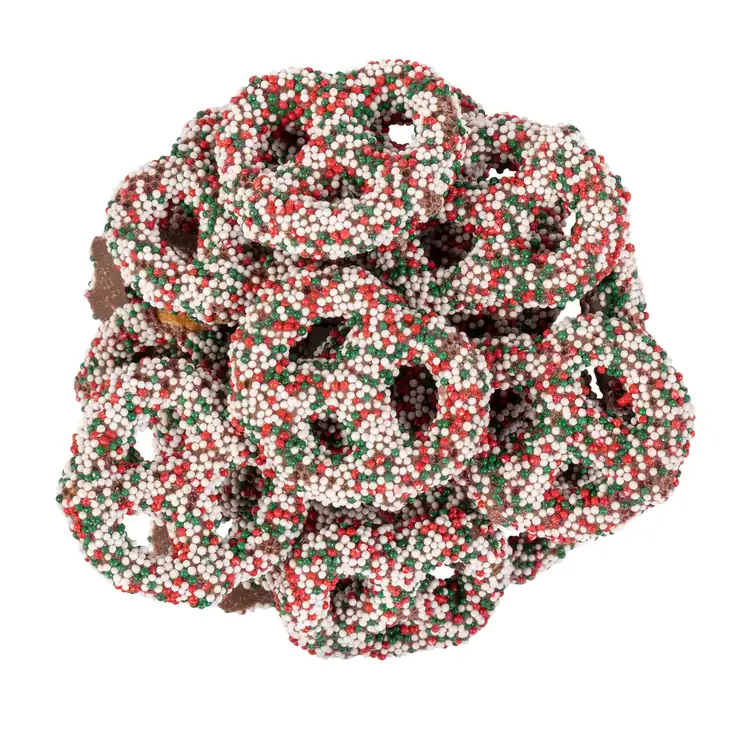 Snowman Die Cut Box with Milk Chocolate Christmas Mini Pretzels #4