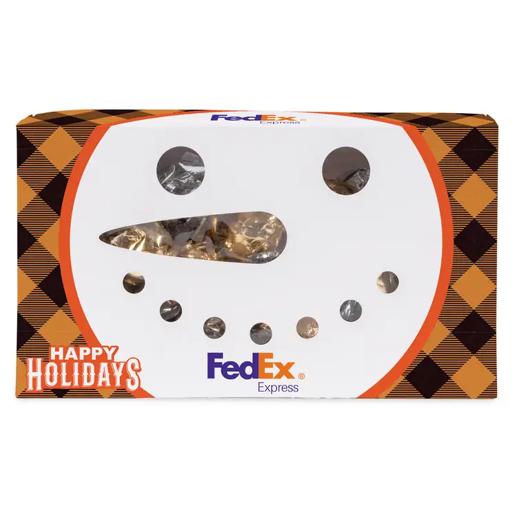 Boîte bonhomme de neige avec truffes #2