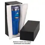 Boîte-cadeau noire avec couvercle pour article à boire