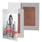 Boîte carte personnalisée avec tablette de chocolat 4 oz