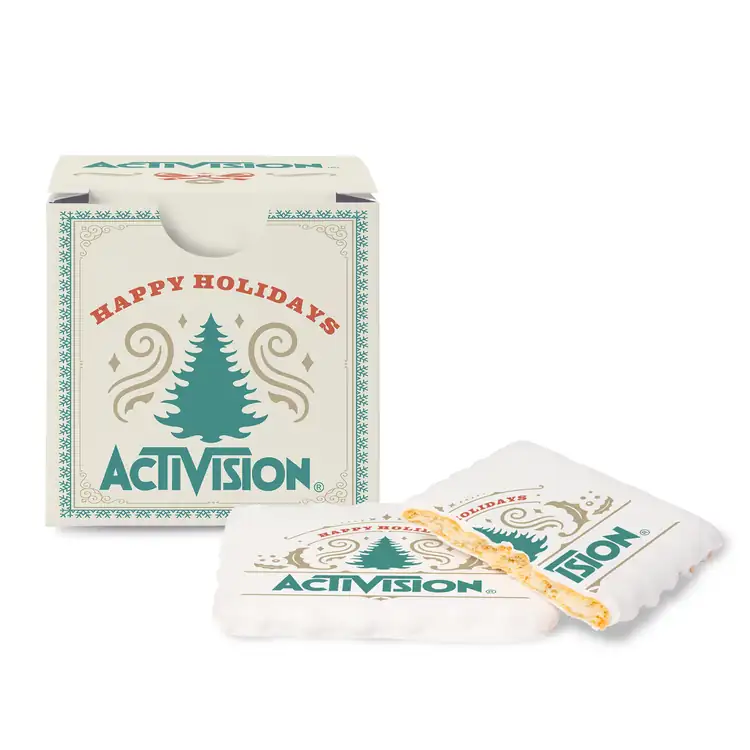 Boîte de 6 biscuits glacés rectangulaires