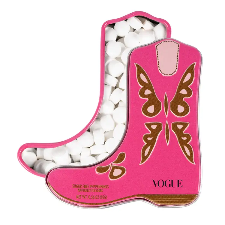 Pink Cowboy Boot Mint Tin #2